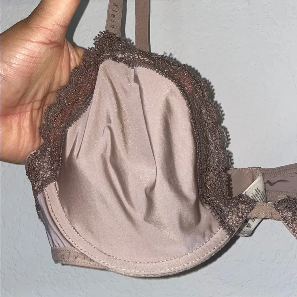 Calvin Klein Tan Lace Trim Bra